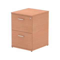 Impulse 2 Drawer Filing Cabinet Beech I000072 DD