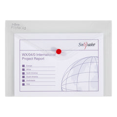 Snopake Polyfile Wallet File Polypropylene A5 Clear (Pack 5) - 11382