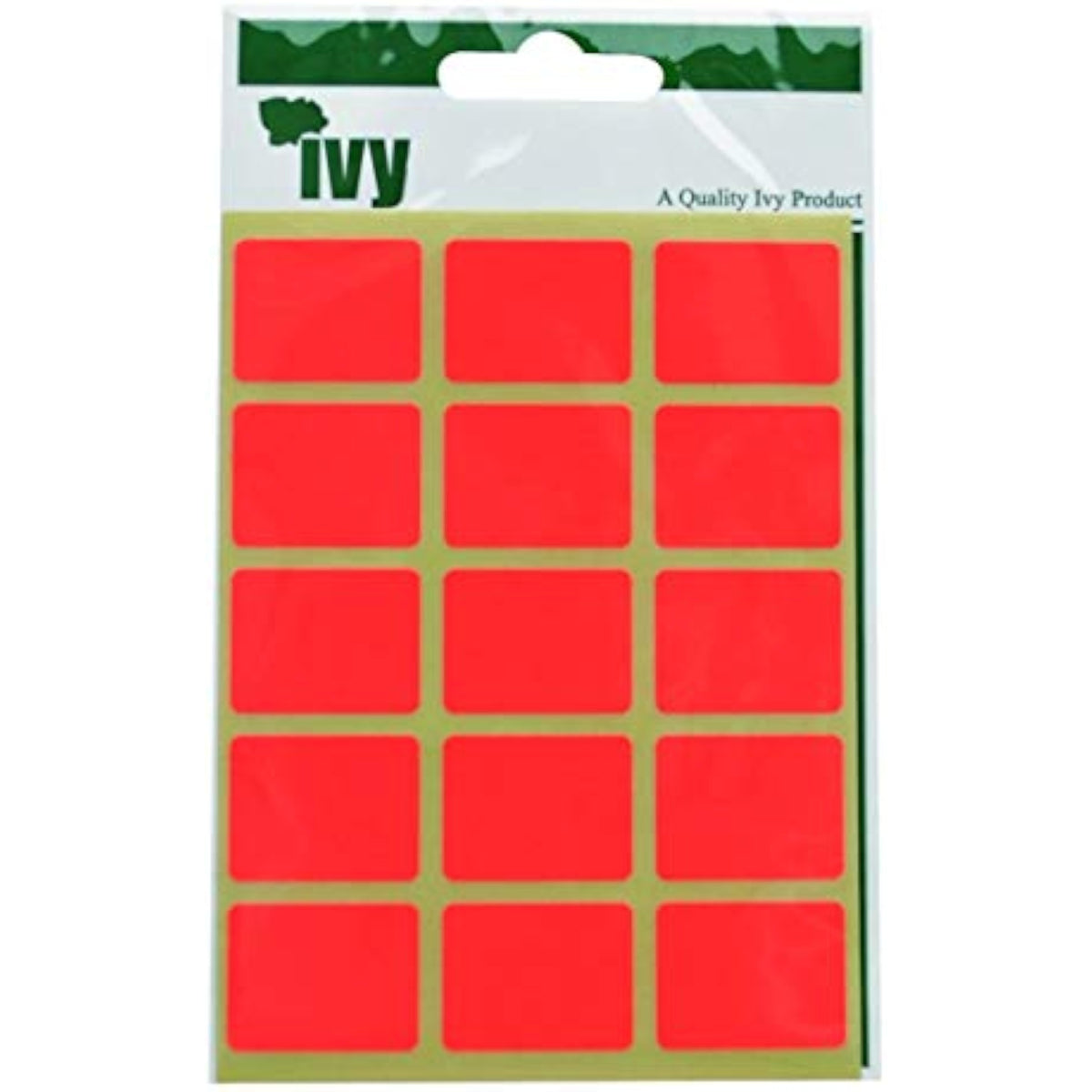 Ivy Stationery orange adhesive labels, 19 x 25 cm, with 60 labels visible on sheet for organizing and labeling items.