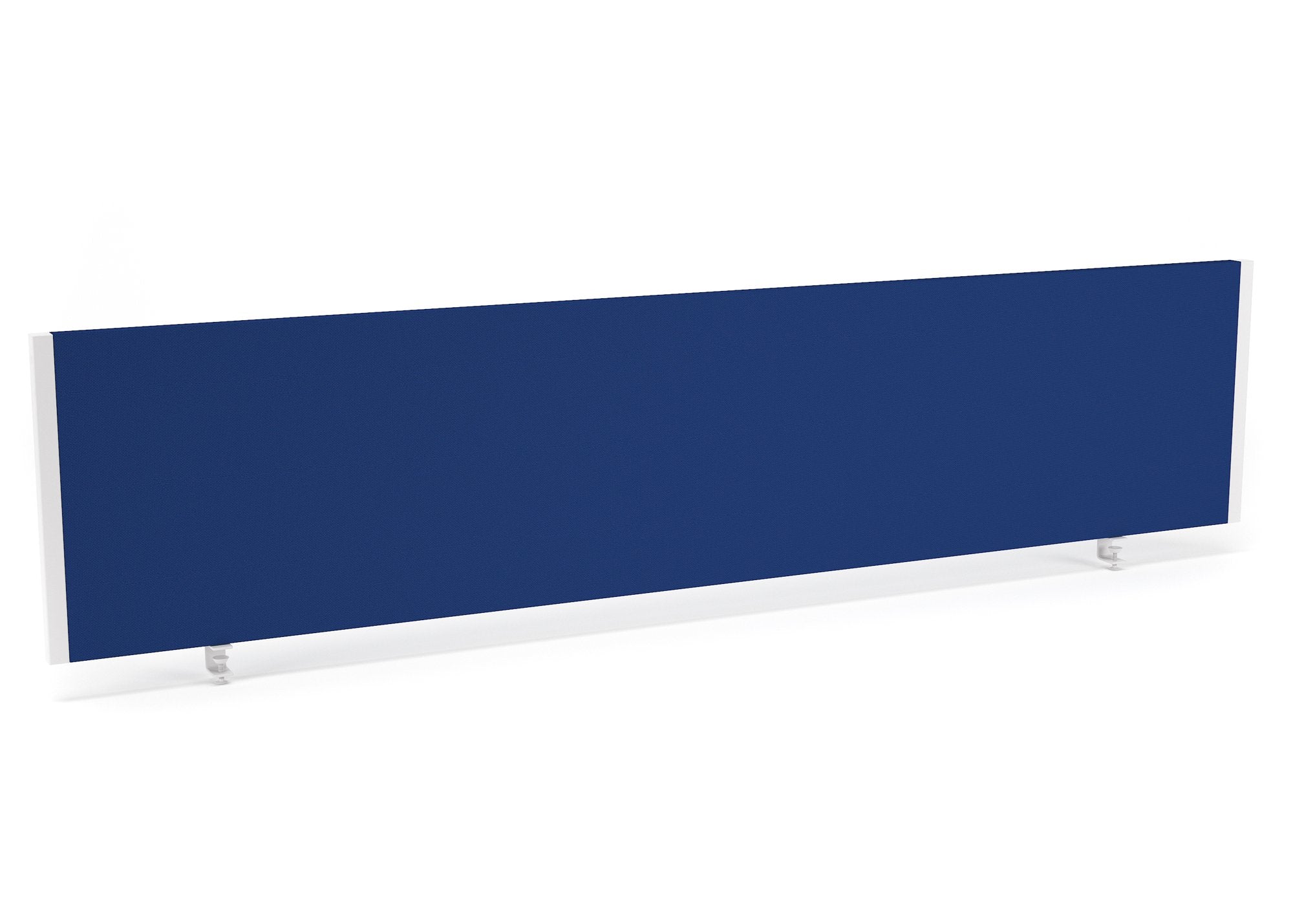 Impulse Straight Screen W1800 x D25 x H400mm Blue With White Frame - I004627 DD