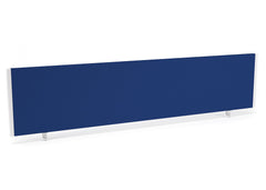 Impulse Straight Screen W1800 x D25 x H400mm Blue With White Frame - I004627 DD