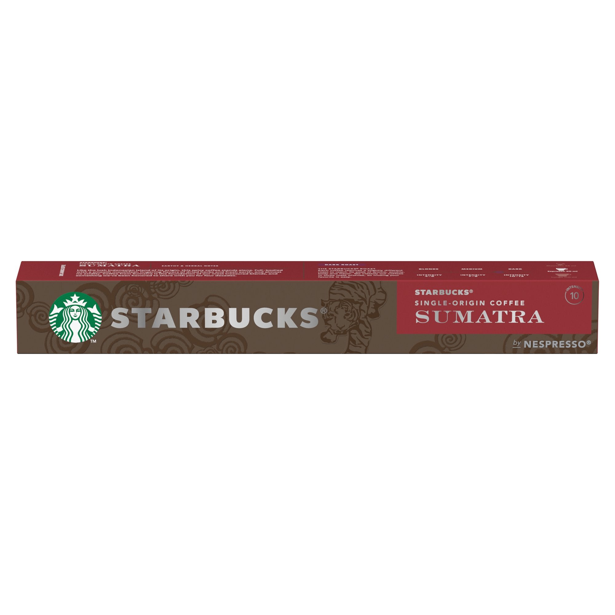 STARBUCKS by Nespresso Sumatra Espresso Coffee Capsules (Pack 10) - 12423376
