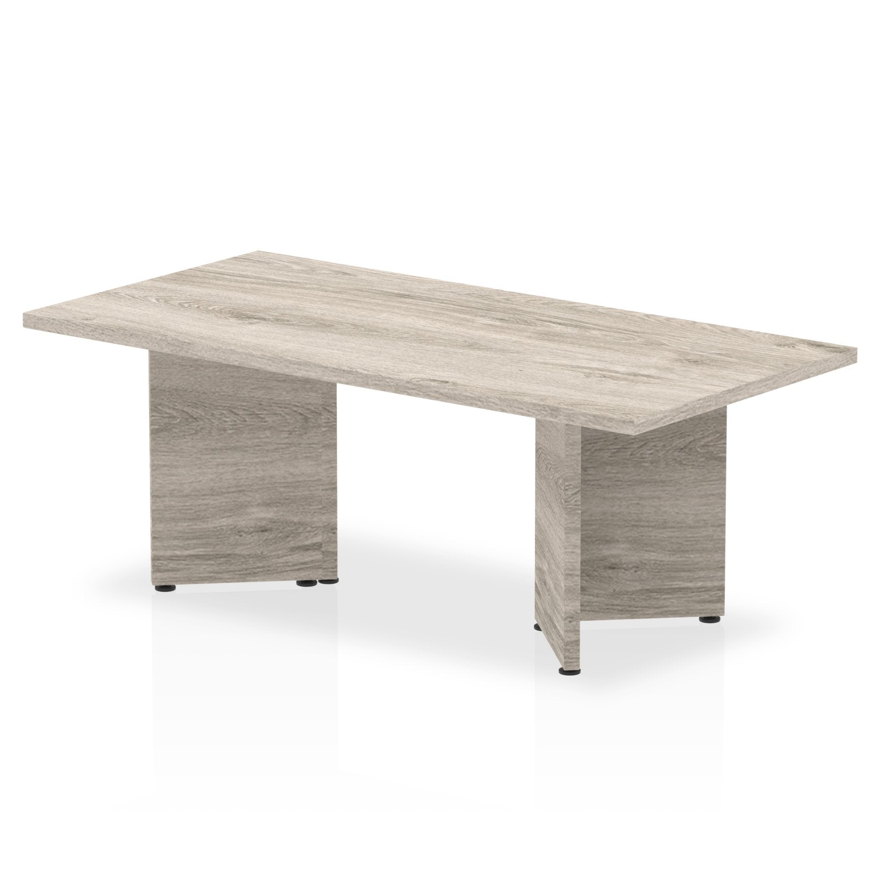 Dynamic Impulse W1200 x D600 x H435mm Rectanguar Coffee Table Panel Arrowhead Leg Grey Oak Finish - I003275 DD