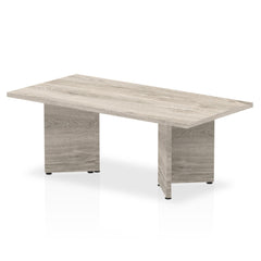 Dynamic Impulse W1200 x D600 x H435mm Rectanguar Coffee Table Panel Arrowhead Leg Grey Oak Finish - I003275 DD