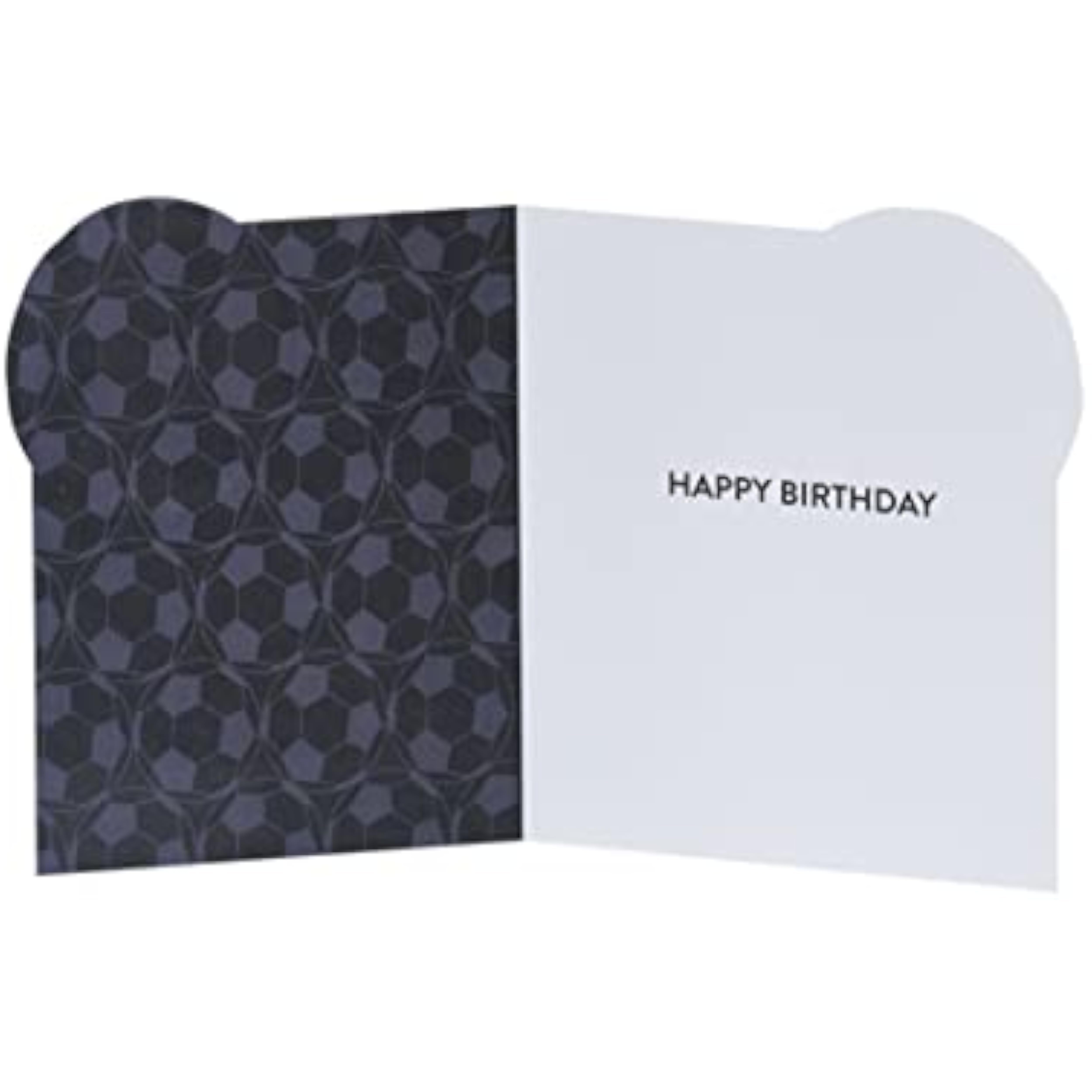 Black & Gold Football Design Birthday Card