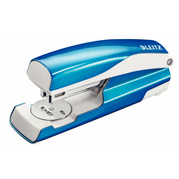Leitz NeXXt WOW Half Strip Metal Office Stapler 30 Sheet Blue - 55021036