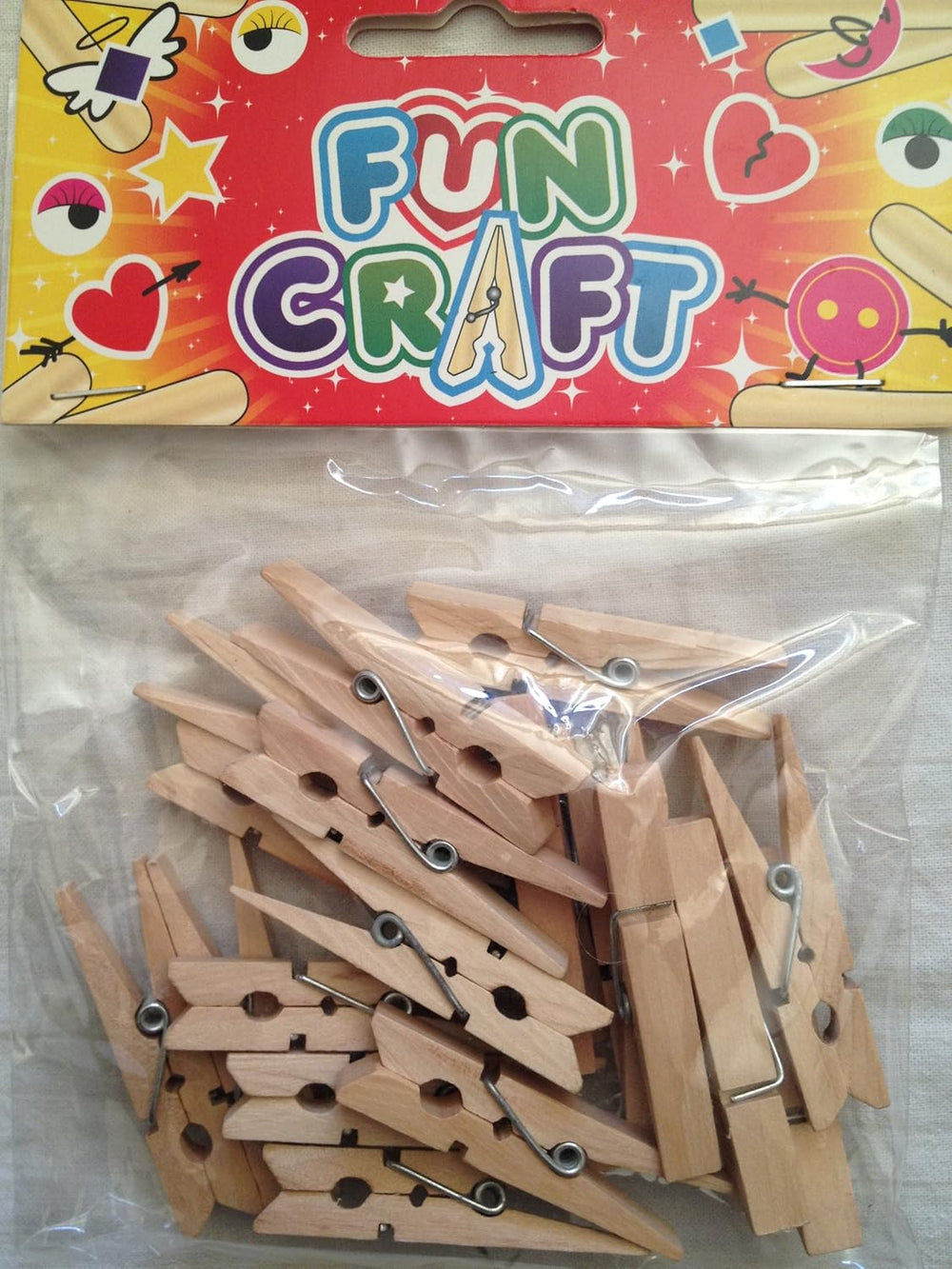 Mini Plain Wooden Pegs Craft Kit (4.8cm)