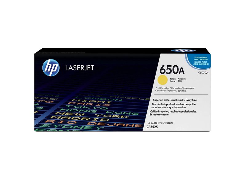 HP 650A Yellow Standard Capacity Toner 15K pages for HP Color LaserJet Enterprise M750/CP5525
