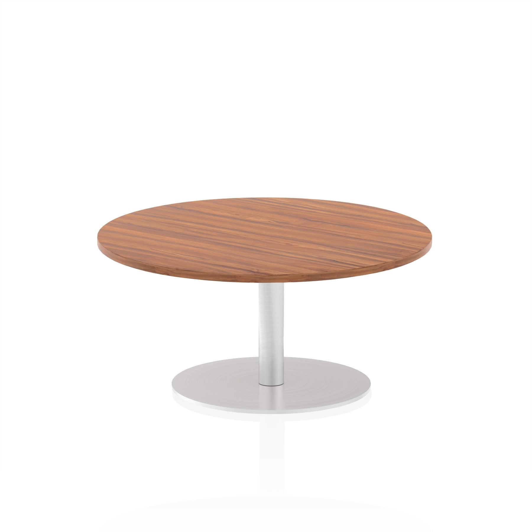 Dynamic Italia 1000mm Poseur Round Table Walnut Top 475mm High Leg ITL0137 DD