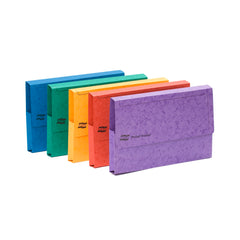Europa Document Wallet Manilla A3 Half Flap 225gsm Assorted (Pack 25) - 4780