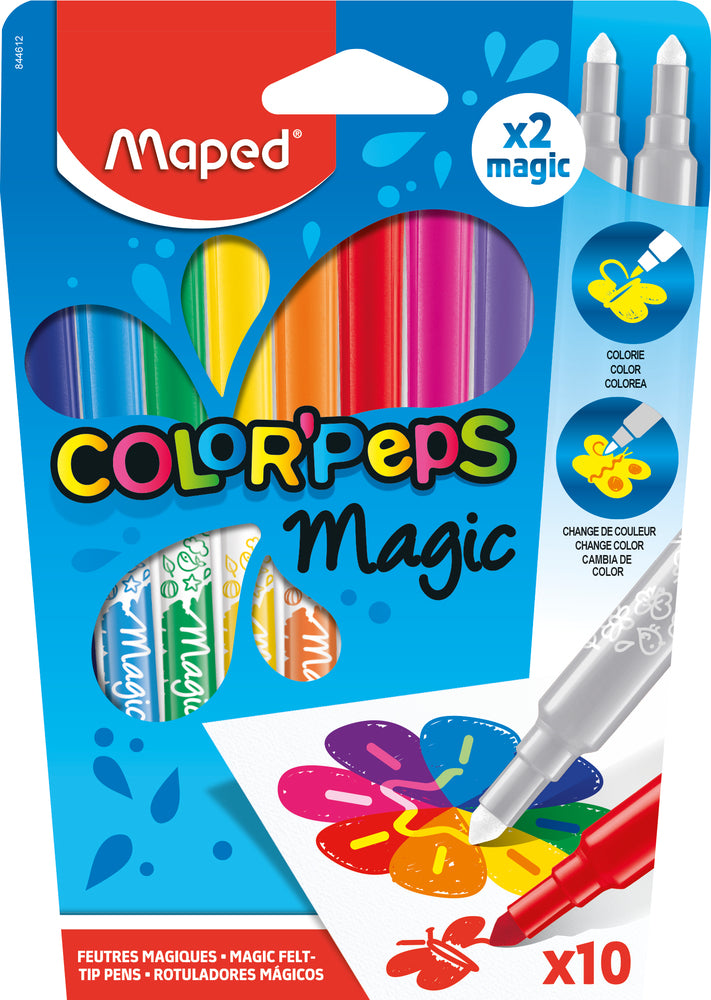 Maped Color’Peps “Magic” Felt Tip Pens – Pack of 10