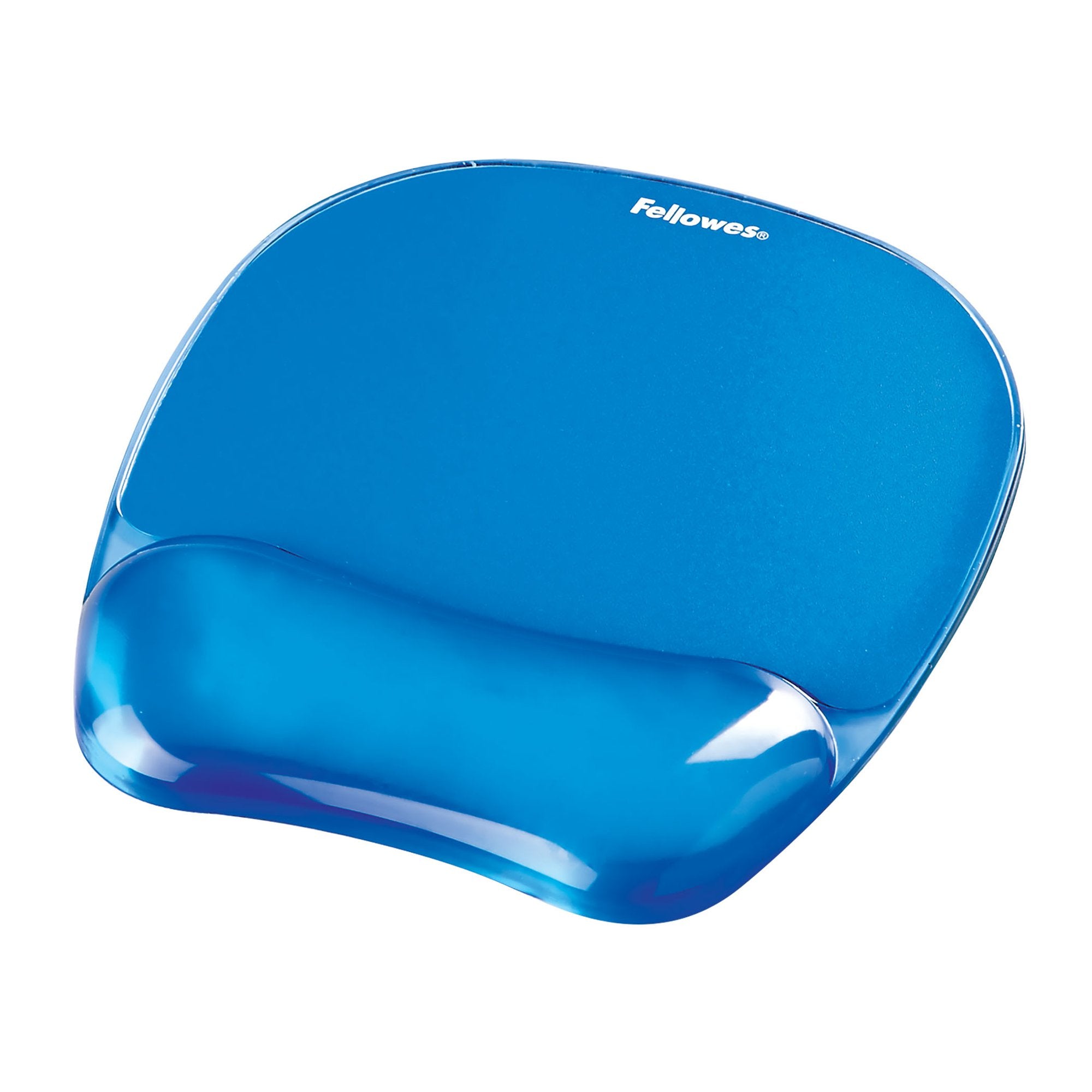 Fellowes Crystal Gel Mouse Pad and Wrist Rest Blue 9114120