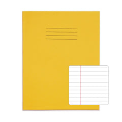 Rhino 9 x 7 Exercise Book 80 Page Ruled F8M Yellow (Pack 100) - VEX554-148-6 DD
