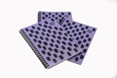 Europa Splash A5 Notepad Wirebound 160 Pages 80gsm FSC Paper Ruled Punched 4 Holes Purple (Pack 3) - EU1504Z