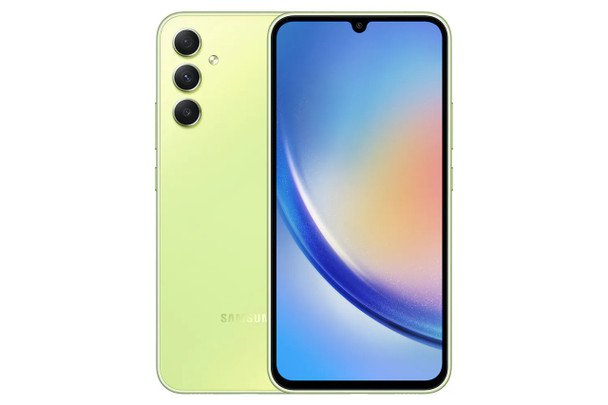 Samsung Galaxy A34 5G 6.6 Inch Hybrid Dual SIM 6GB RAM 128GB Storage Mobile Phone Awesome Lime