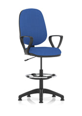 Eclipse Plus I Blue Chair With Loop Arms With Hi Rise Kit KC0243 DD