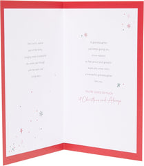 UK Greetings Christmas Card for Granddaughter - Special Design