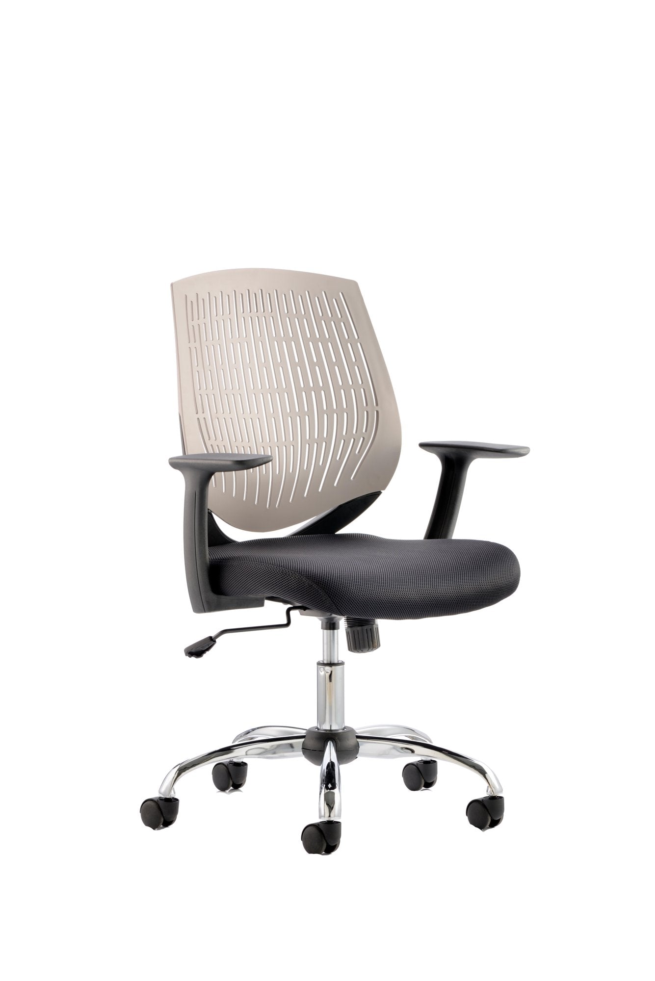 Dura Medium Back Task Operator Office Chair With Arms Grey Back/Black Airmesh Seat - OP000017 DD