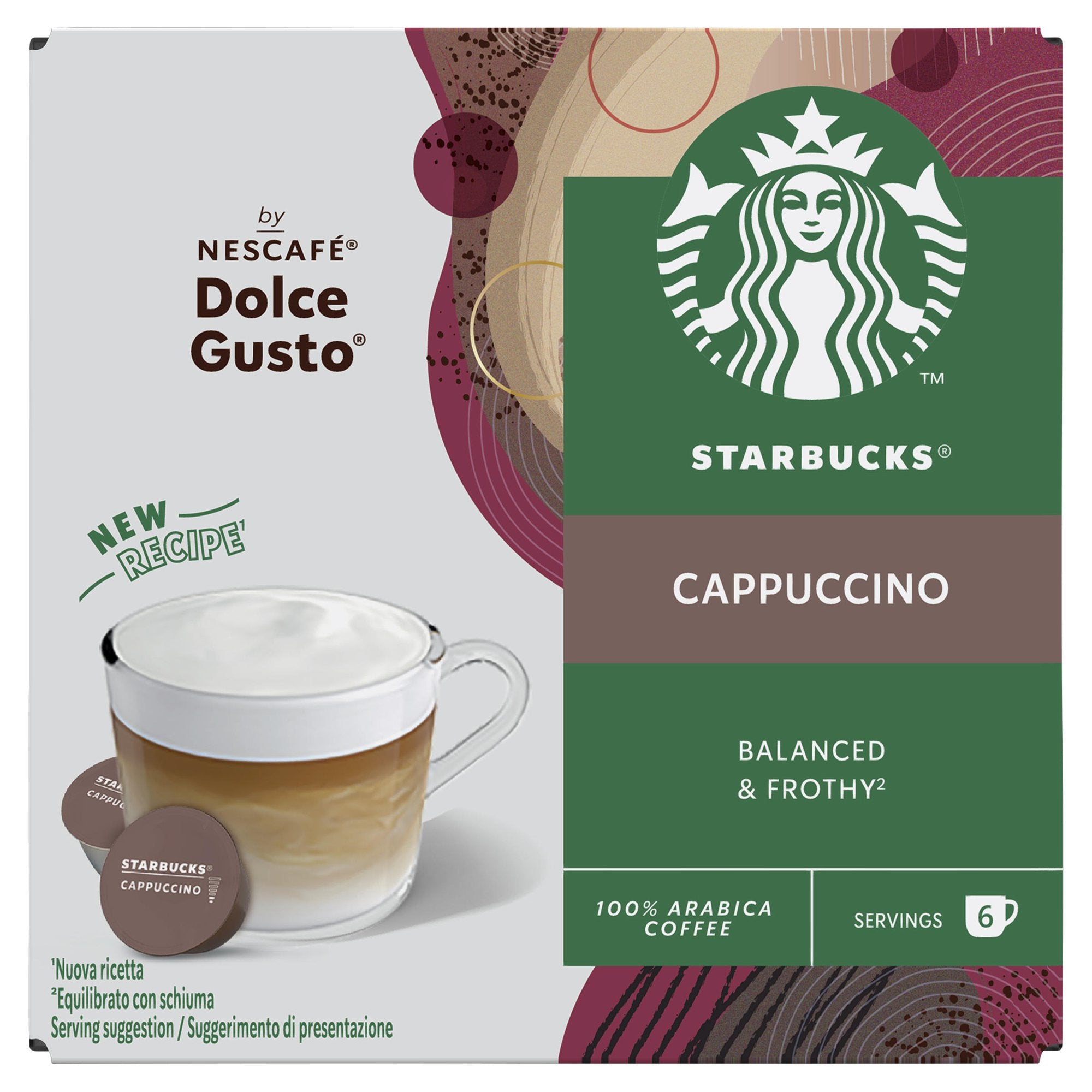 STARBUCKS by Nescafe Dolce Gusto Cappucino Coffee 12 Capsules (Pack 3) - 12397695