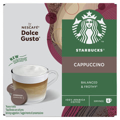 STARBUCKS by Nescafe Dolce Gusto Cappucino Coffee 12 Capsules (Pack 3) - 12397695