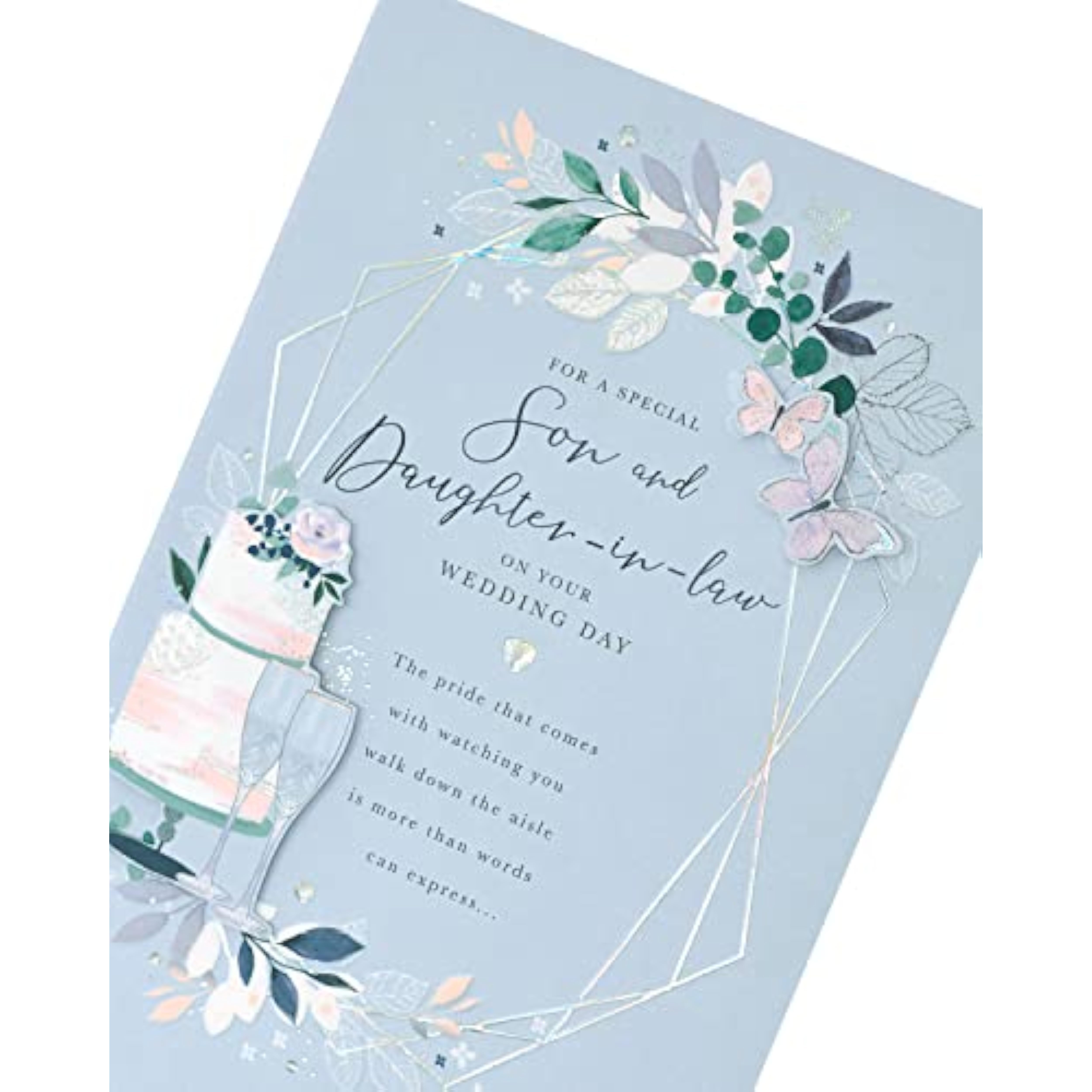 Son and Daughter in Law Wedding Day Card