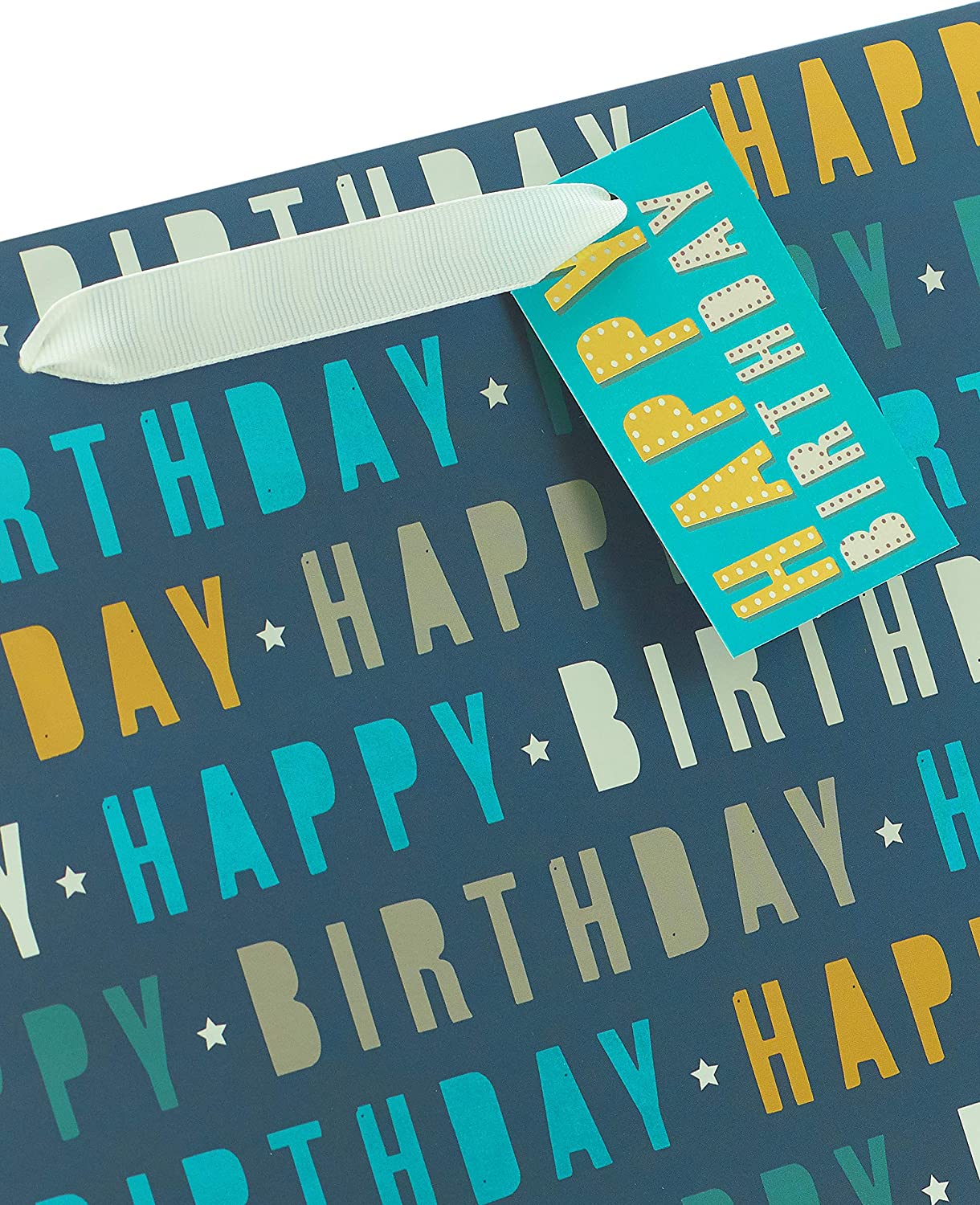 Happy Birthday Blue Large Size Gift Bag