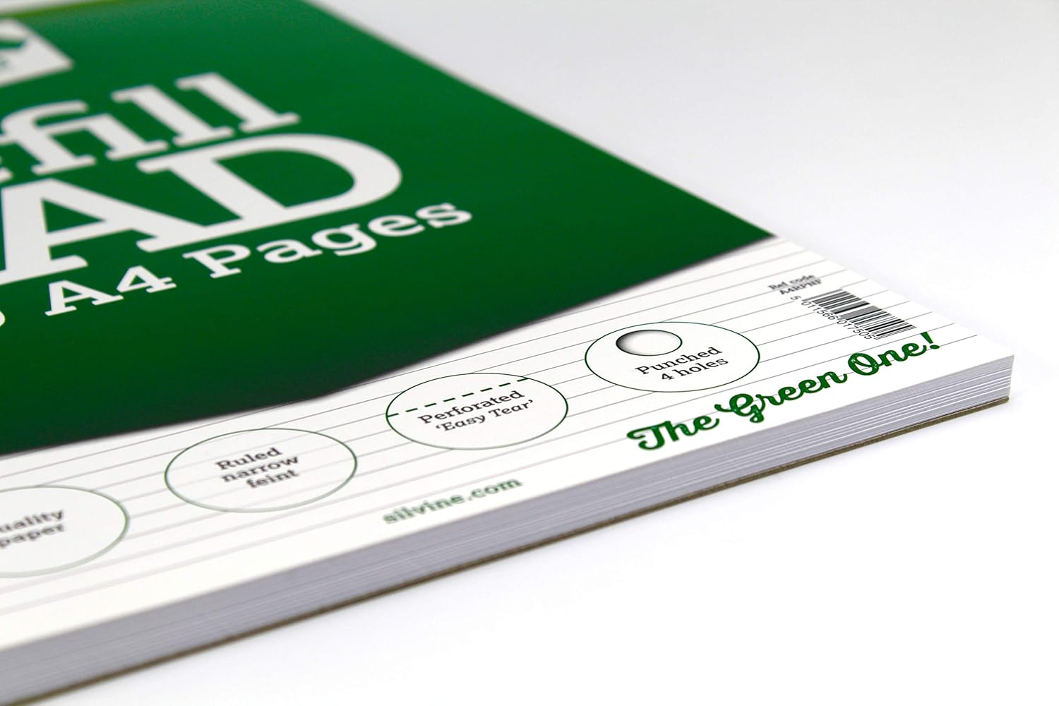 Silvine A4 Refill Pad - Narrow Lined (160 Pages) Single