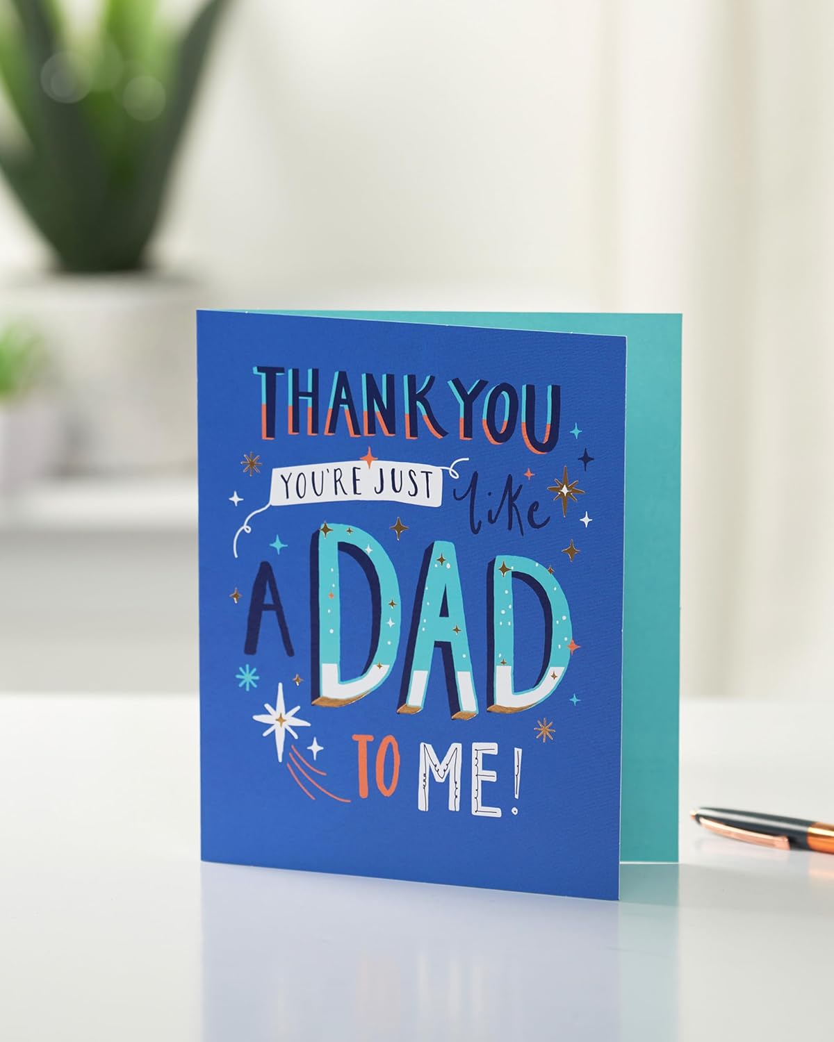 UK Greetings Like a Dad Father's Day Card for Him - Blue Design