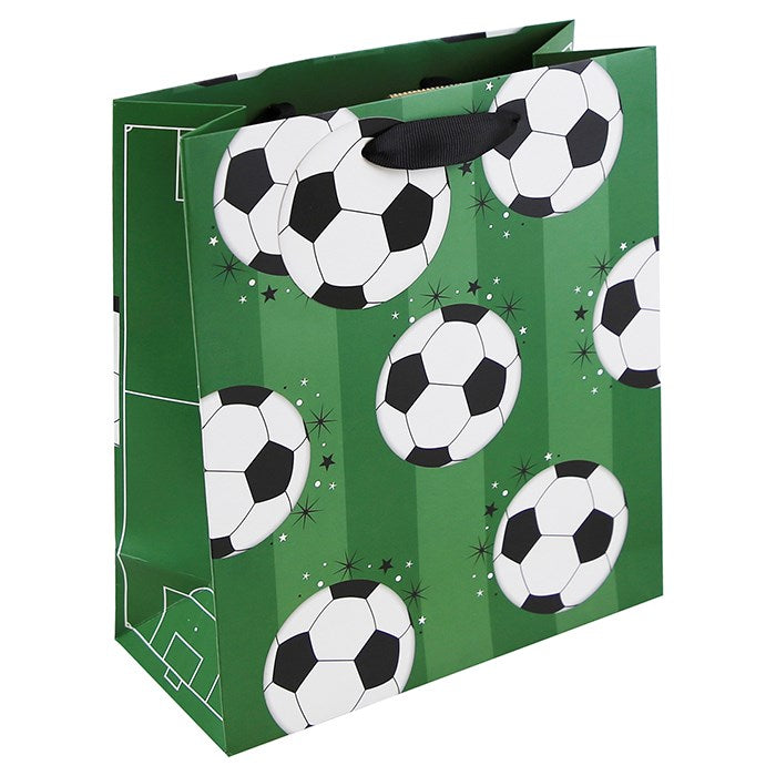 Medium Joe Davies Footy Gift Bag with football-themed design, perfect for gift packaging or party favors.
