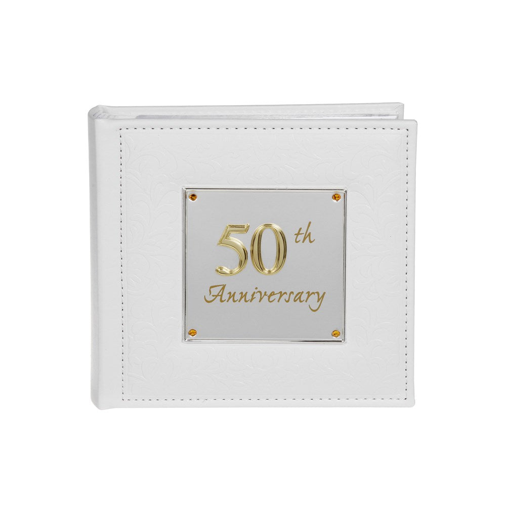 Joe Davies 50th Anniversary Deluxe Photo Album with decorative cover and spacious pages for cherished memories.