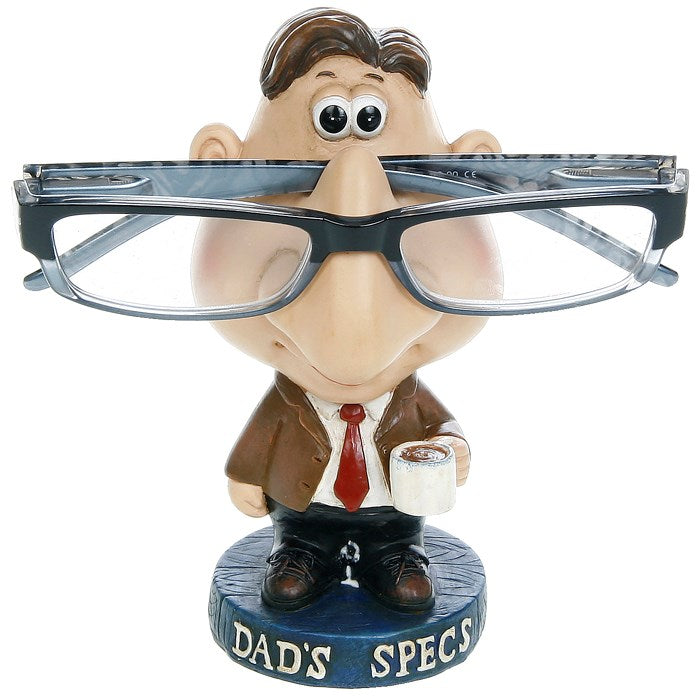 Joe Davies comic specs holder for glasses, featuring a humorous dad design, made of durable material for easy storage.