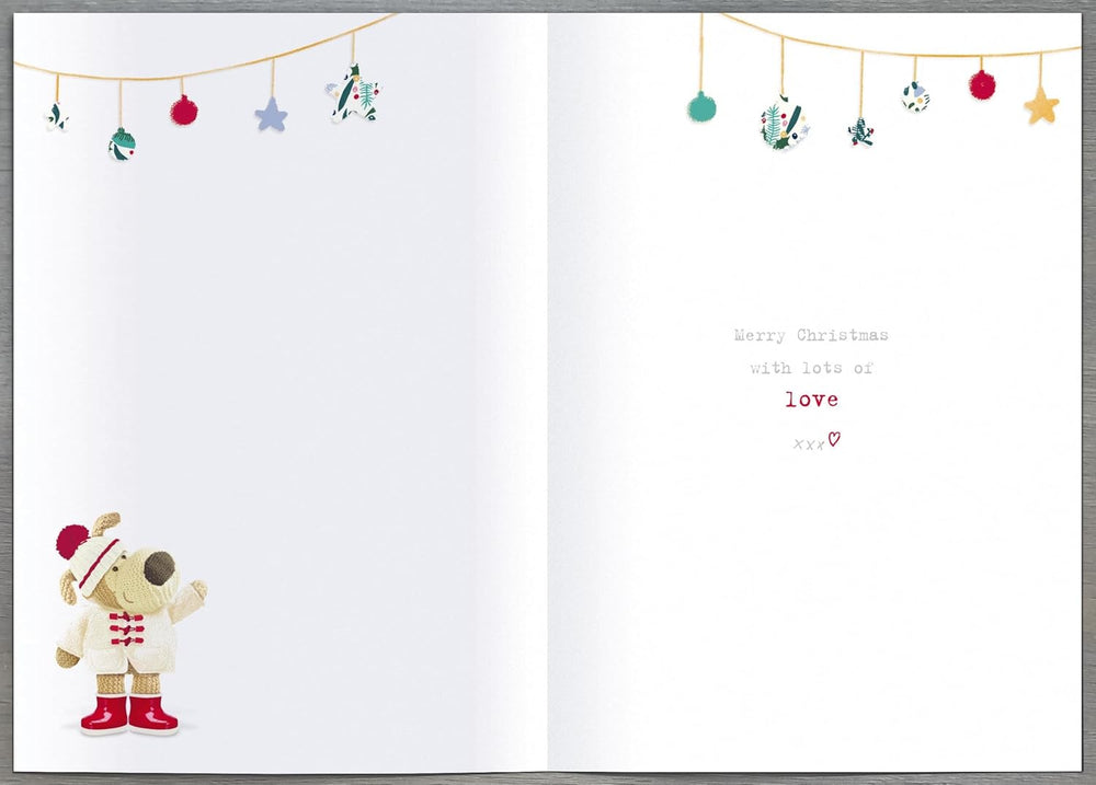 Boofle Christmas Card for Auntie – Lovely Auntie Cute Festive Design
