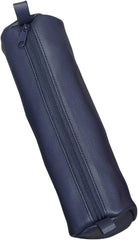 Juscha Alassio Pencil Case – Genuine Leather, Blue, 21 x 6 cm