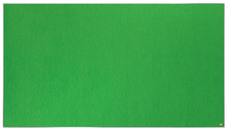 Nobo Impression Pro Widescreen Green Felt Noticeboard Aluminium Frame 1550x870mm 1915427