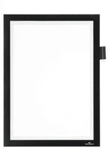 Durable DURAFRAME NOTE Self-Adhesive Sign & Document Holder with Magnetic Frame and Universal Pen Holder  A4 Black - 499301