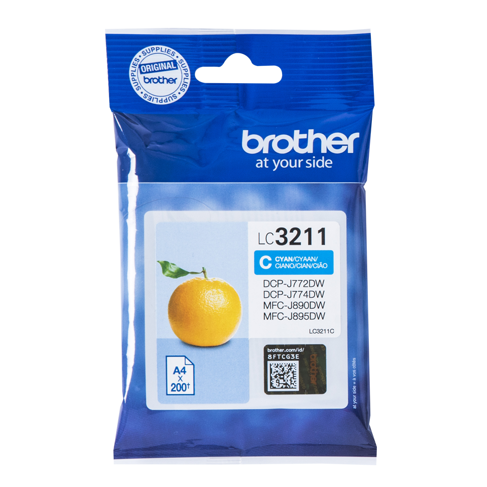 Brother Cyan Ink Cartridge 12ml - LC3211C