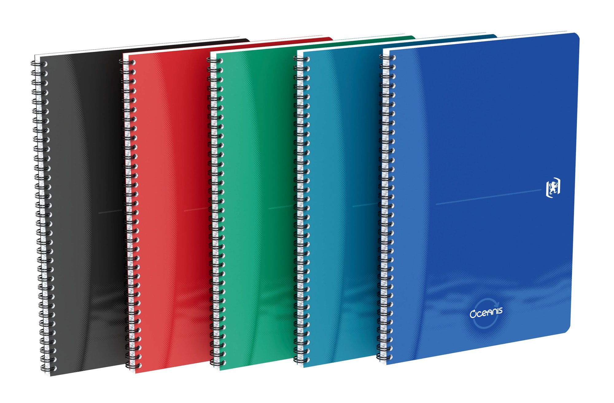 Oceanis A4 Twin Wire Notebook Ruled Assorted PK5 - 400178653