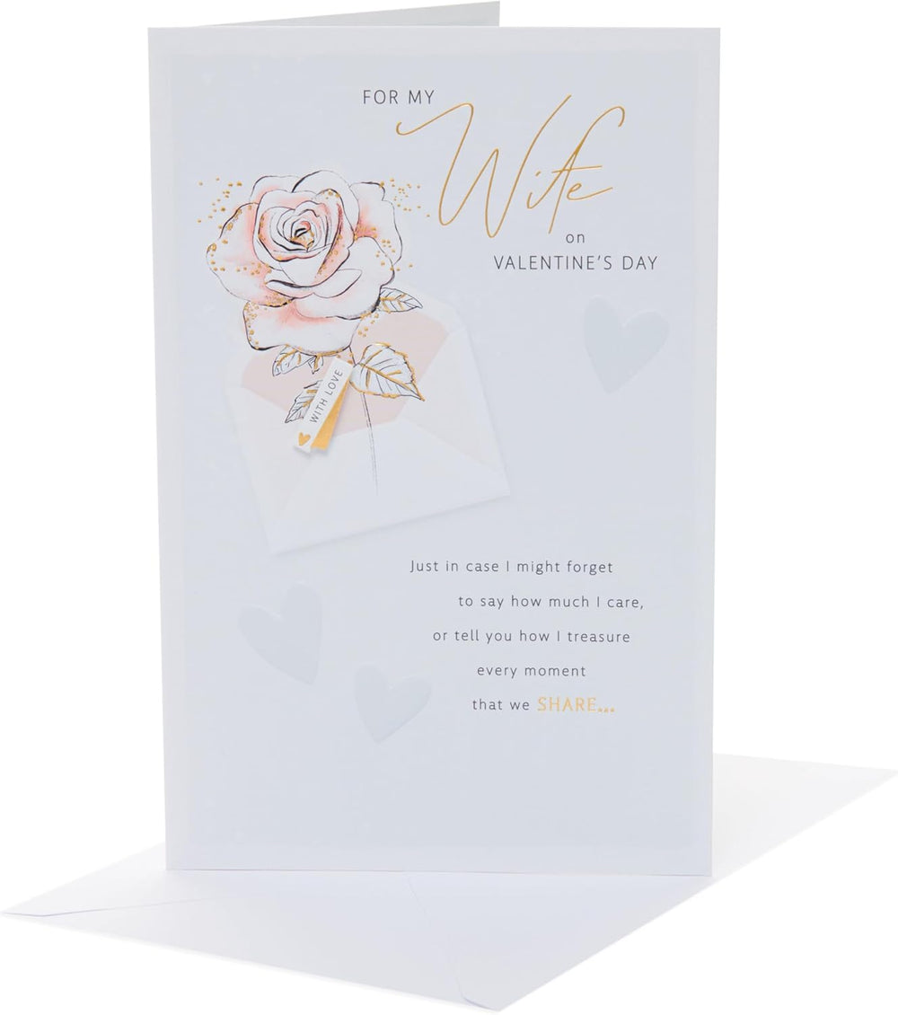 UK Greetings Valentine's Day Card for Wife - Poem Design