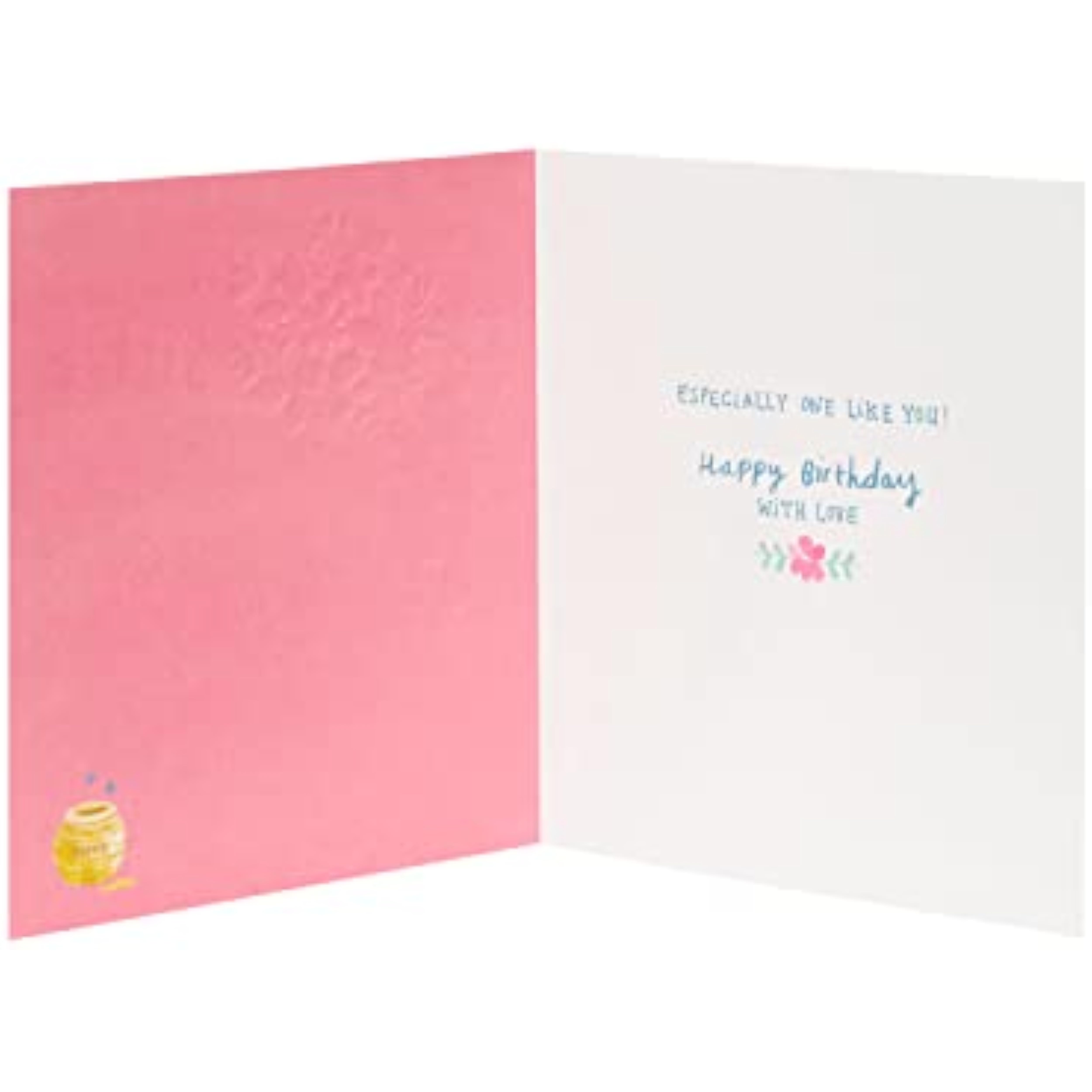 Extra Lovely Sister Disney Winnie The Pooh With Flowers Birthday Card
