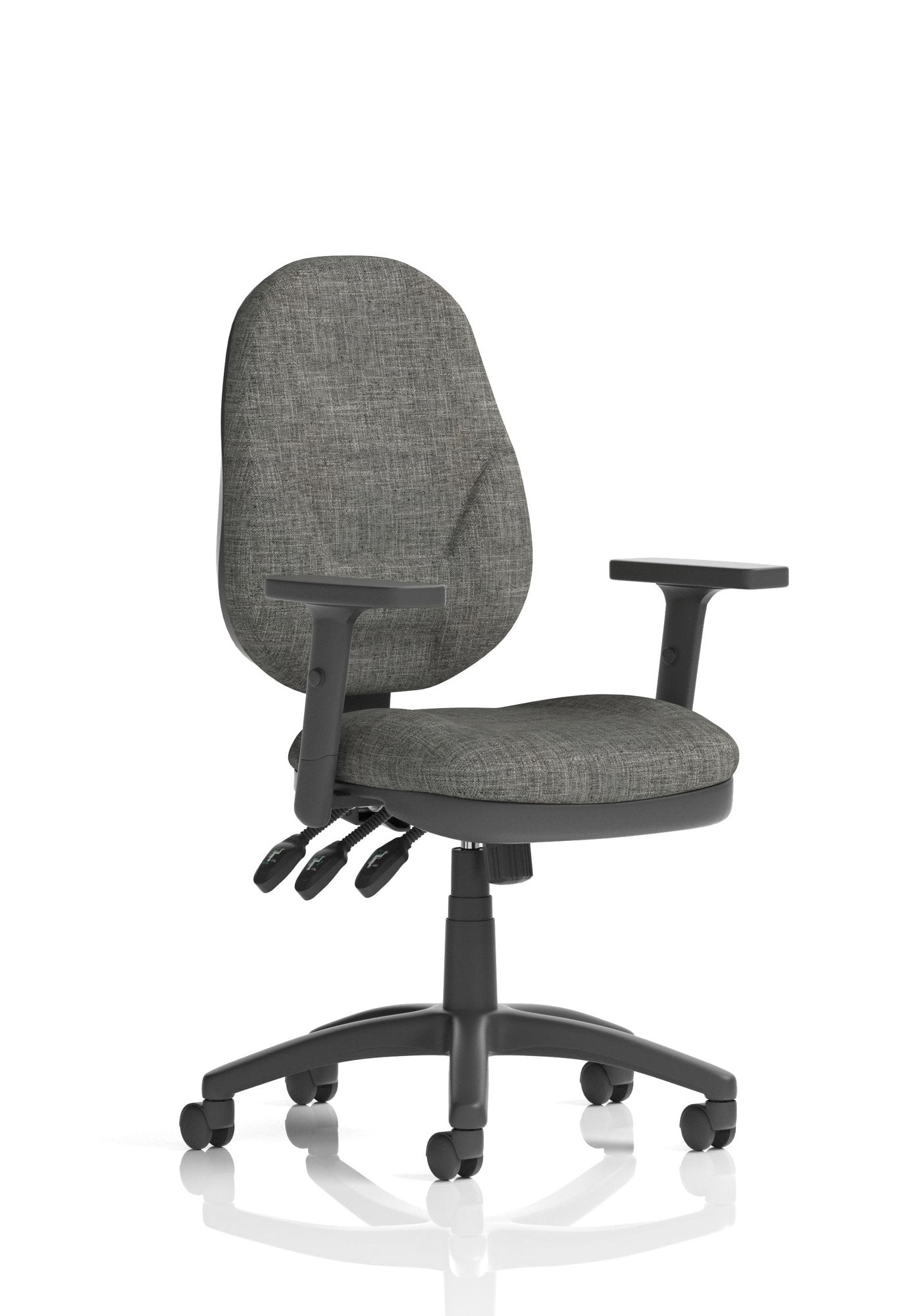 Eclipse Plus XL Chair Charcoal Adjustable Arms KC0037 DD