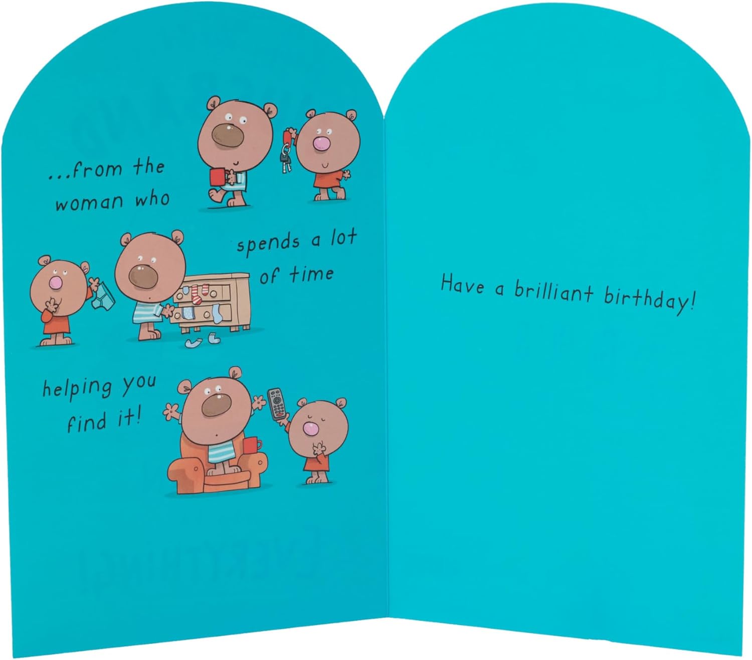 UK Greetings Birthday Card for Husband - Funny Design