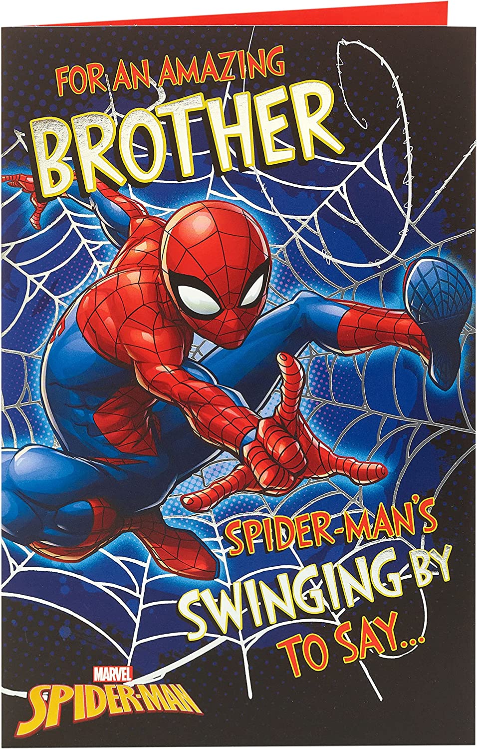 Spider-Man Amazing Brother Birthday Card