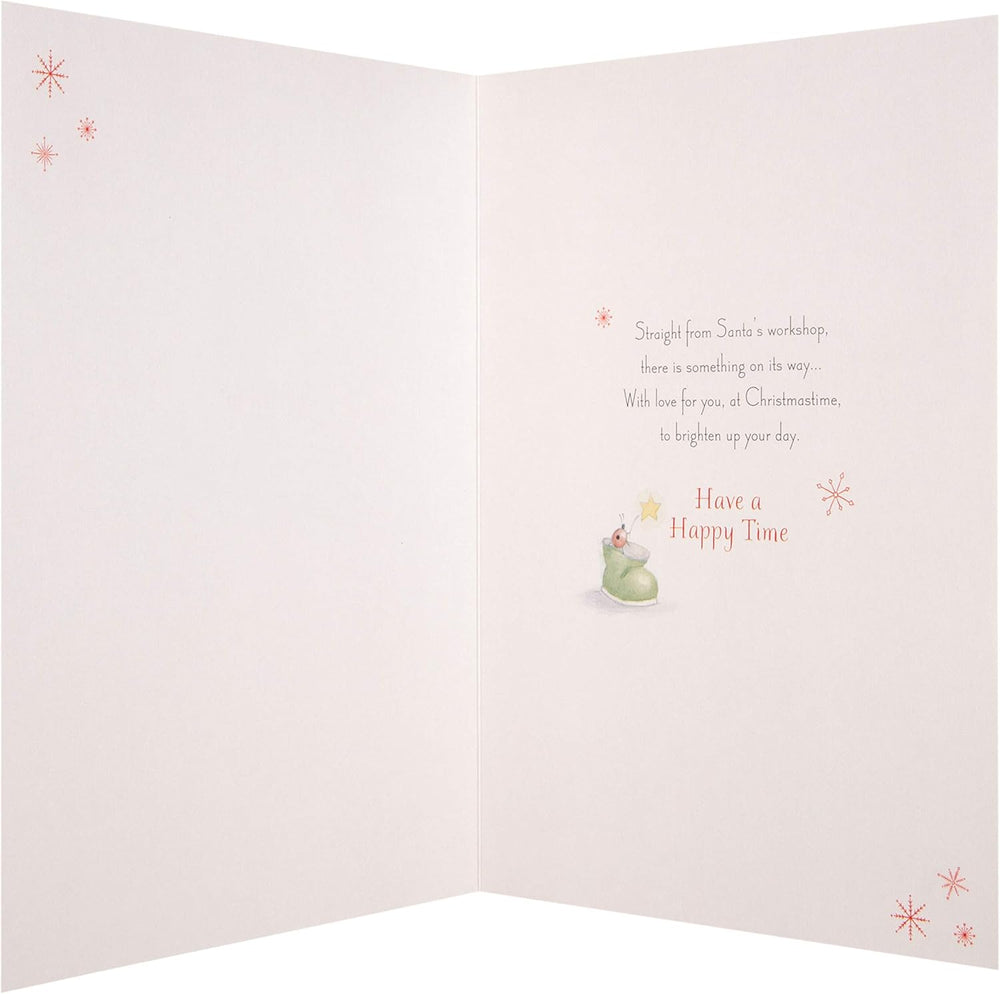 Great Grandson Christmas Greeting Card with Cute Festive Design and Heartfelt Wishes
