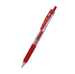 Zebra Sarasa Clip Eco 76% Recycled Gel Pen Medium Point Red (Pack 12) - 14323