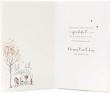 Riverside Couple Walking Luxury Wife Birthday Card