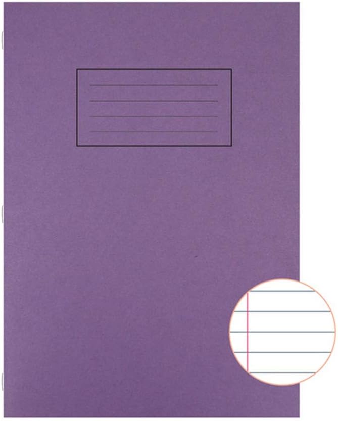 Silvine EX111 - A4 Exercise Book Ruled Purple