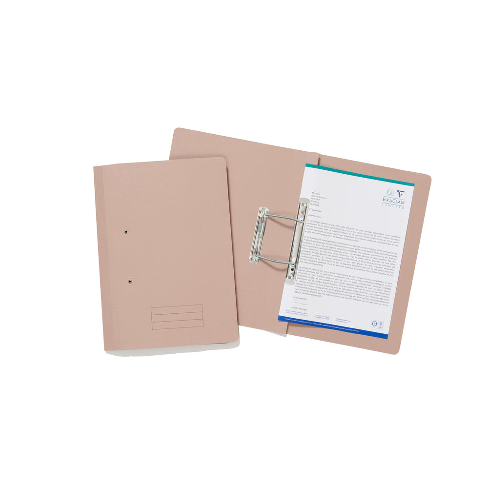 Exacompta Transfer File Manilla Foolscap Buff 285gsm (Pack 25) TFM-BUFZ