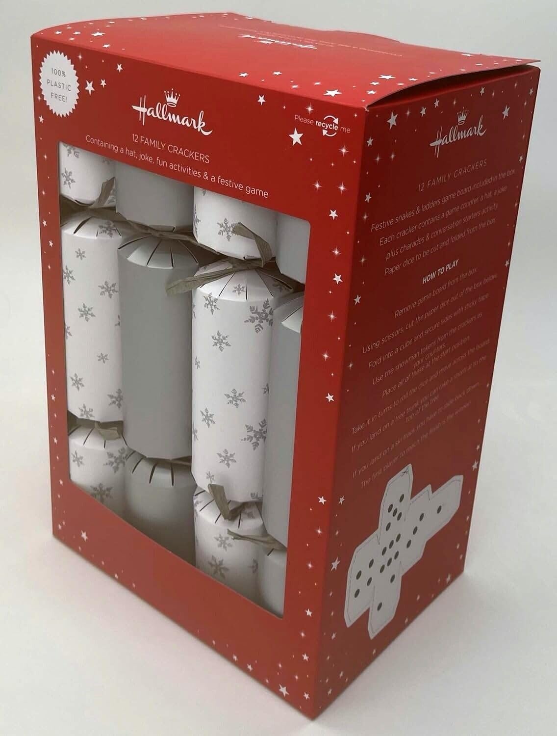 Christmas Silver and White Cracker