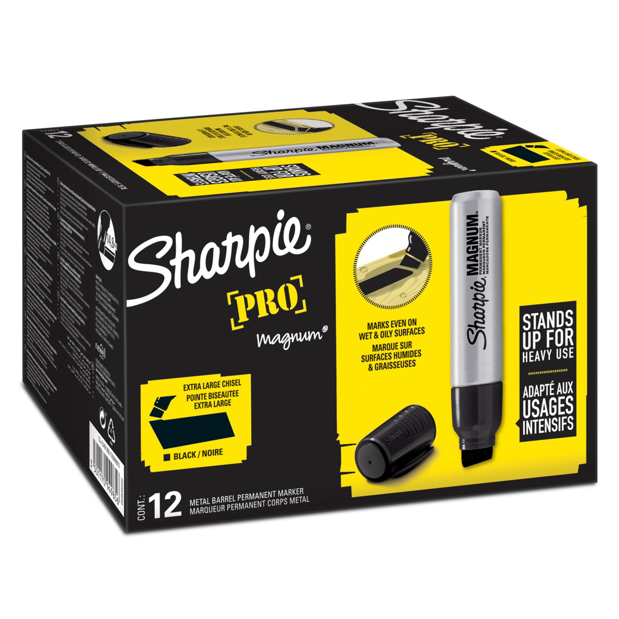 Sharpie Magnum Permanent Marker Large Chisel Tip (Pack of 12)