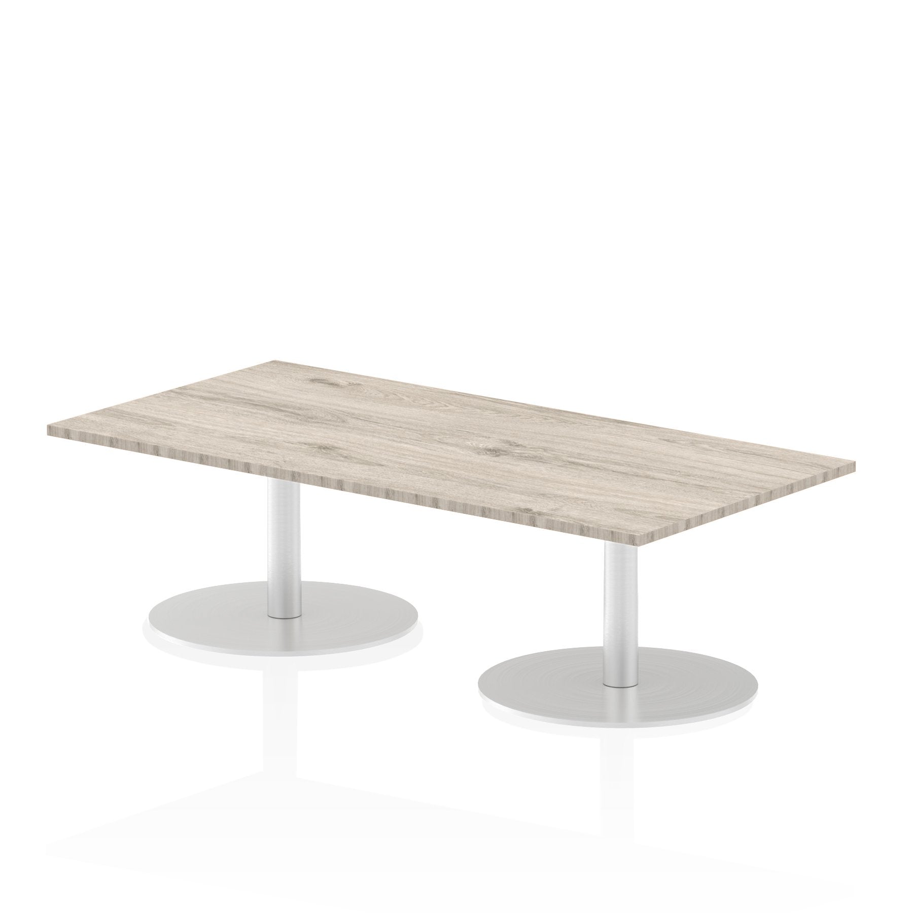 Dynamic Italia 1600 x 800mm Poseur Rectangular Table Grey Oak Top 475mm High Leg ITL0285 DD